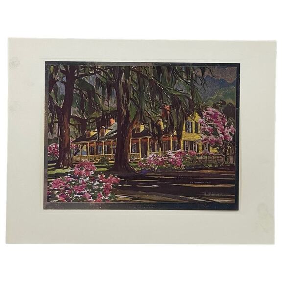 Vintage Foil Prints of America the Beautiful Reflective Etched Four Seasons Rare - Picture 2 of 10